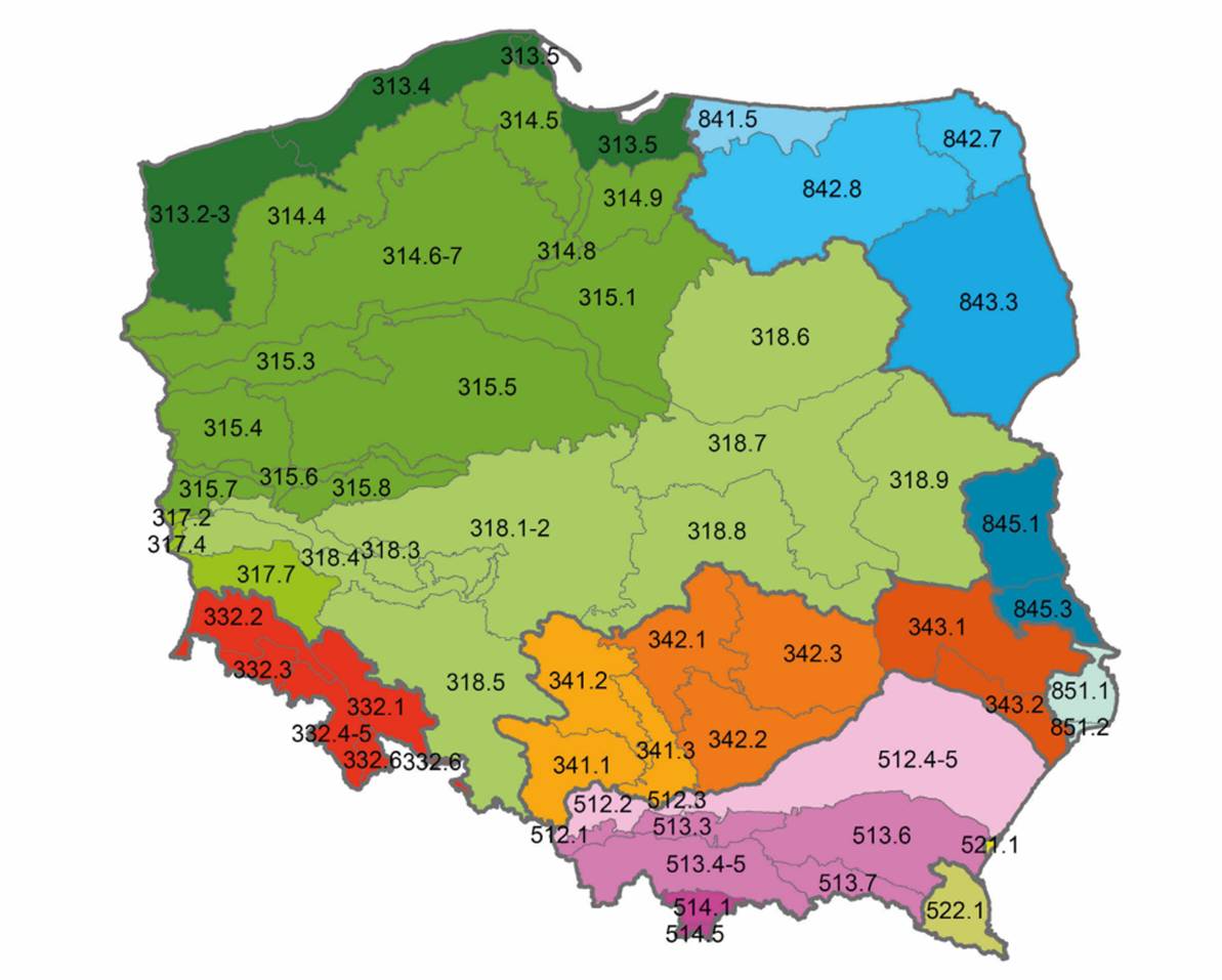 Regionalizacja fizycznogeograficzna Polski